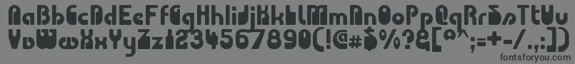 CHODA    Font – Black Fonts on Gray Background
