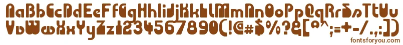 CHODA    Font – Brown Fonts on White Background