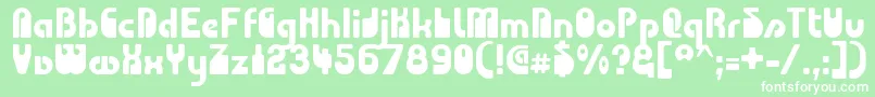CHODA    Font – White Fonts on Green Background