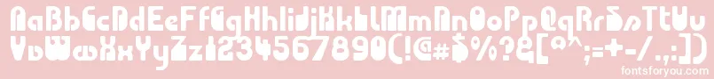 CHODA    Font – White Fonts on Pink Background