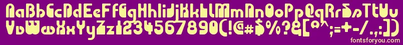 More about CHODA Font CHODA Font – Yellow Fonts on Purple Background