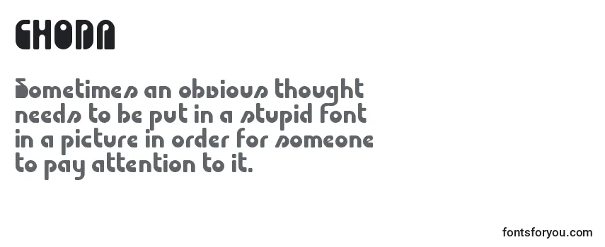 Review of the CHODA    (123368) Font