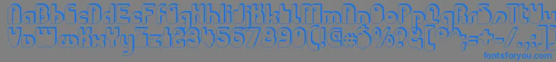 CHODAC   Font – Blue Fonts on Gray Background