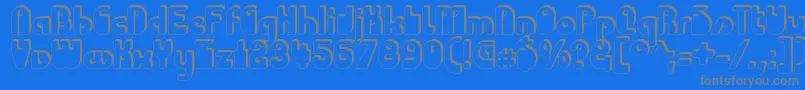 CHODAC   Font – Gray Fonts on Blue Background