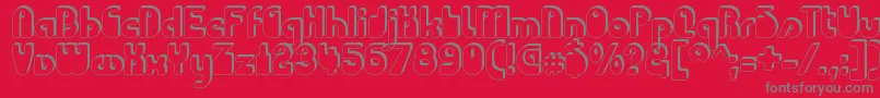 CHODAC   Font – Gray Fonts on Red Background