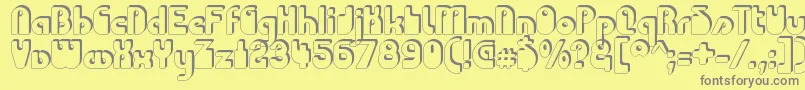 CHODAC   Font – Gray Fonts on Yellow Background