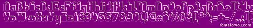 CHODAC   Font – Pink Fonts on Purple Background