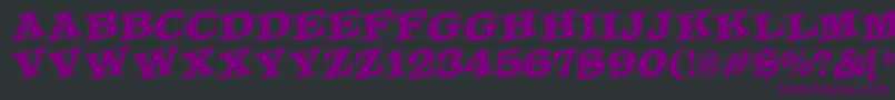 ALatinotitulspup Font – Purple Fonts on Black Background