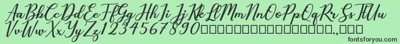 Cholaros Font – Black Fonts on Green Background