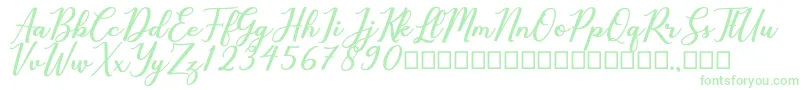 Cholaros-Schriftart – Grüne Schriften