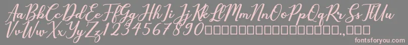 Cholaros Font – Pink Fonts on Gray Background