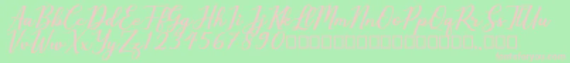 fuente Cholaros – Fuentes Rosadas Sobre Fondo Verde