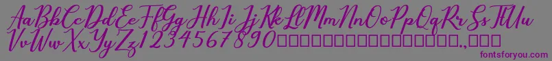 Cholaros Font – Purple Fonts on Gray Background