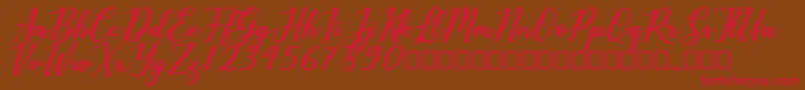 Cholaros Font – Red Fonts on Brown Background