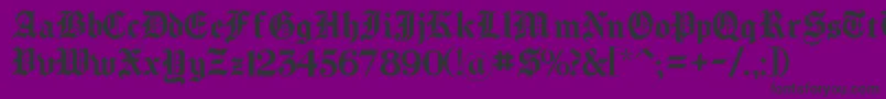 Chomsky Font – Black Fonts on Purple Background