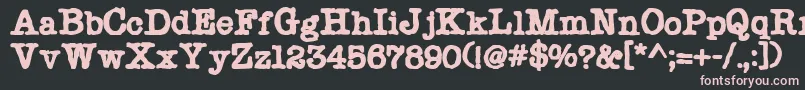 Chonker Font – Pink Fonts on Black Background