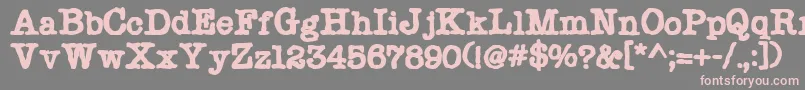 Chonker Font – Pink Fonts on Gray Background