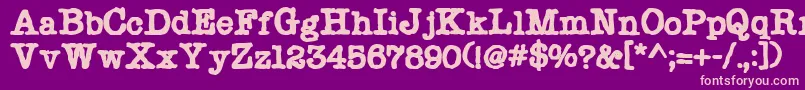 Chonker Font – Pink Fonts on Purple Background