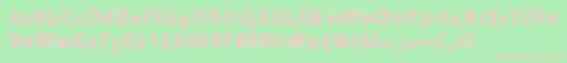 Chonkies Font – Pink Fonts on Green Background