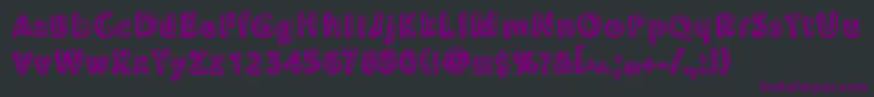 Chonkies Font – Purple Fonts on Black Background