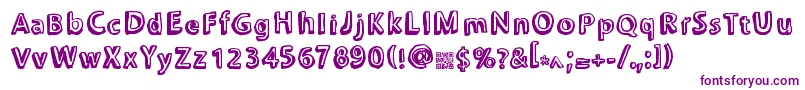 Chonkies-Schriftart – Violette Schriften