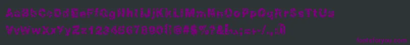 Chonky Font – Purple Fonts on Black Background