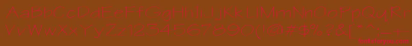 Writeextended Font – Red Fonts on Brown Background