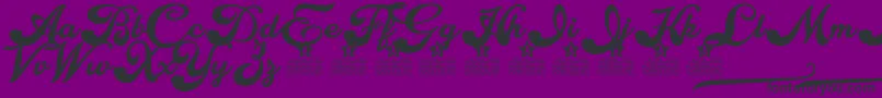 Choppers Personal Use Font – Black Fonts on Purple Background