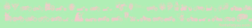 choppersforlife Font – Pink Fonts on Green Background