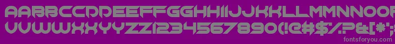 Chopsic-Schriftart – Graue Schriften auf violettem Hintergrund