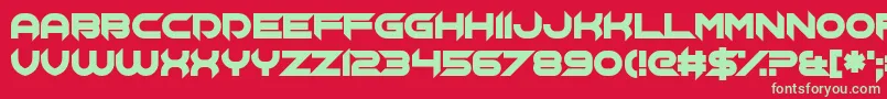 Chopsic Font – Green Fonts on Red Background