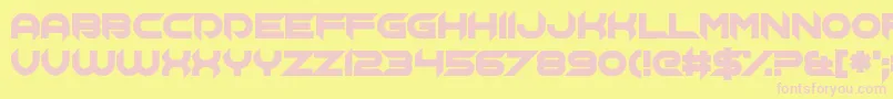 Chopsic Font – Pink Fonts on Yellow Background