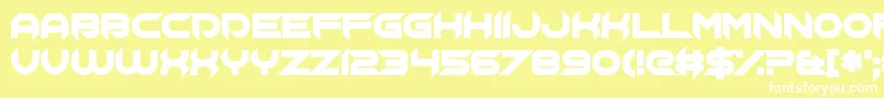 Chopsic Font – White Fonts on Yellow Background