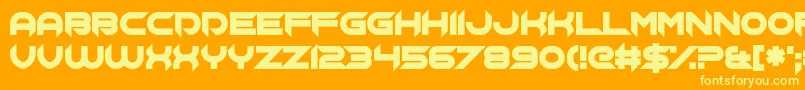Chopsic Font – Yellow Fonts on Orange Background