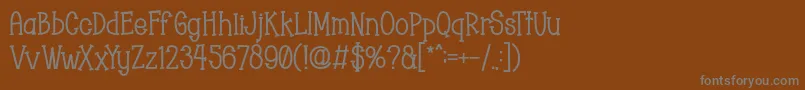 Шрифт Chopyor Bold – серые шрифты на коричневом фоне