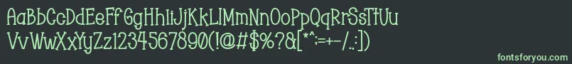 Chopyor Bold Font – Green Fonts on Black Background