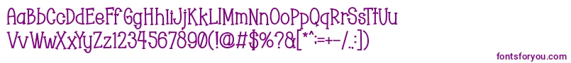 Chopyor Bold Font – Purple Fonts on White Background