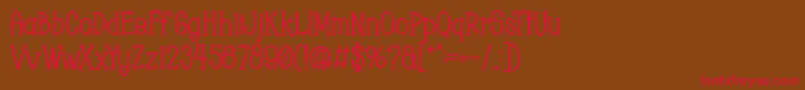 Chopyor Bold Font – Red Fonts on Brown Background