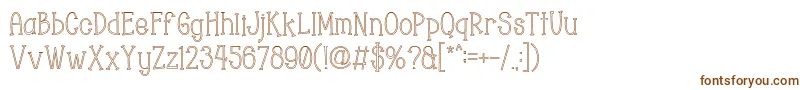 Chopyor Hollow Font – Brown Fonts