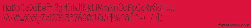 Chopyor Font – Black Fonts on Red Background