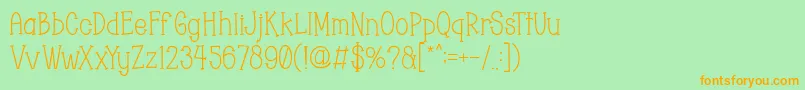More about Chopyor Font Chopyor Font – Orange Fonts on Green Background