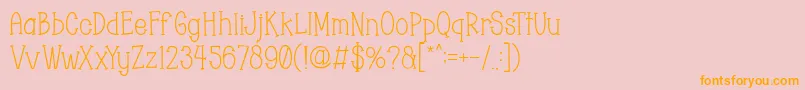 More about Chopyor Font Chopyor Font – Orange Fonts on Pink Background