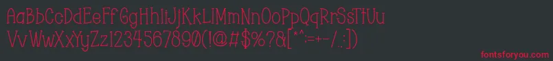 Chopyor Font – Red Fonts on Black Background