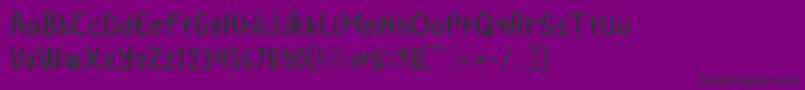 Chorovalent Deputy Font – Black Fonts on Purple Background