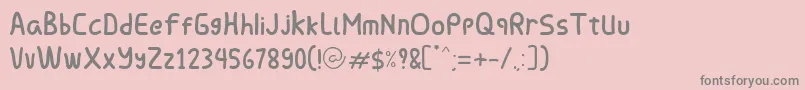 Chorovalent Deputy Font – Gray Fonts on Pink Background