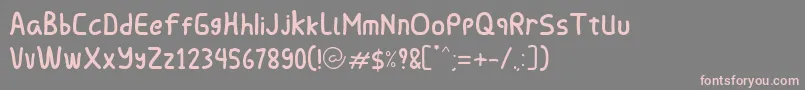 Chorovalent Deputy Font – Pink Fonts on Gray Background