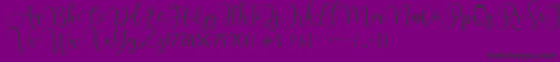 Chourush Font – Black Fonts on Purple Background