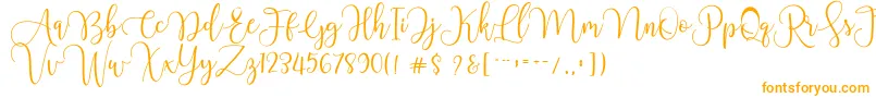 Шрифт Chourush – оранжевые шрифты
