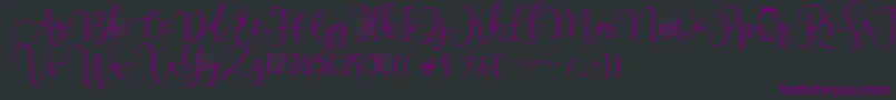 Шрифт Chourush – фиолетовые шрифты на чёрном фоне