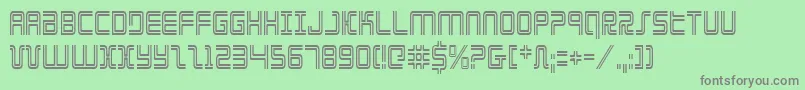 Elecdayc Font – Gray Fonts on Green Background